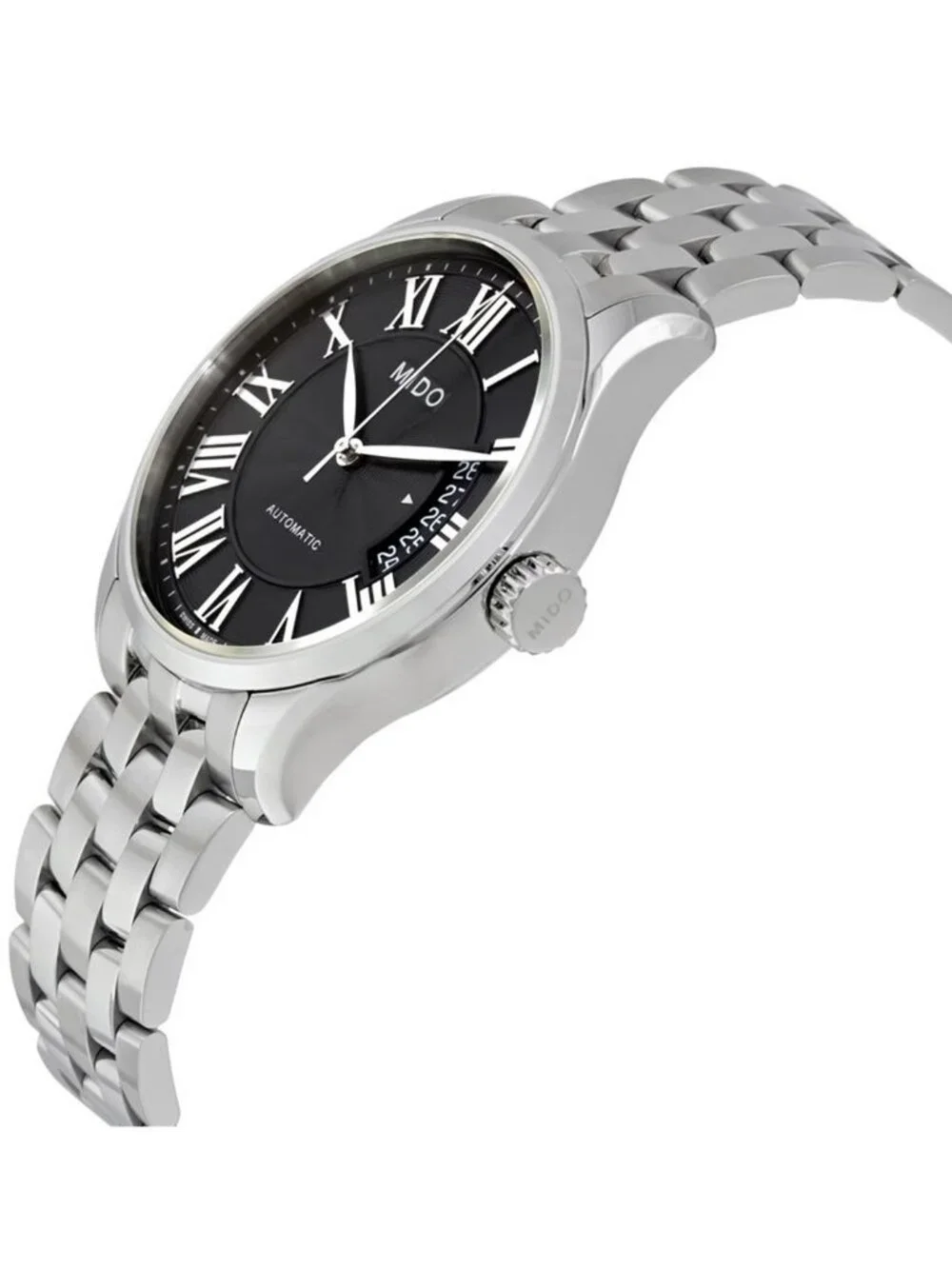 NWT Mido Belluna II Automatic Black Dial Men's Watch M024.407.11.053.00